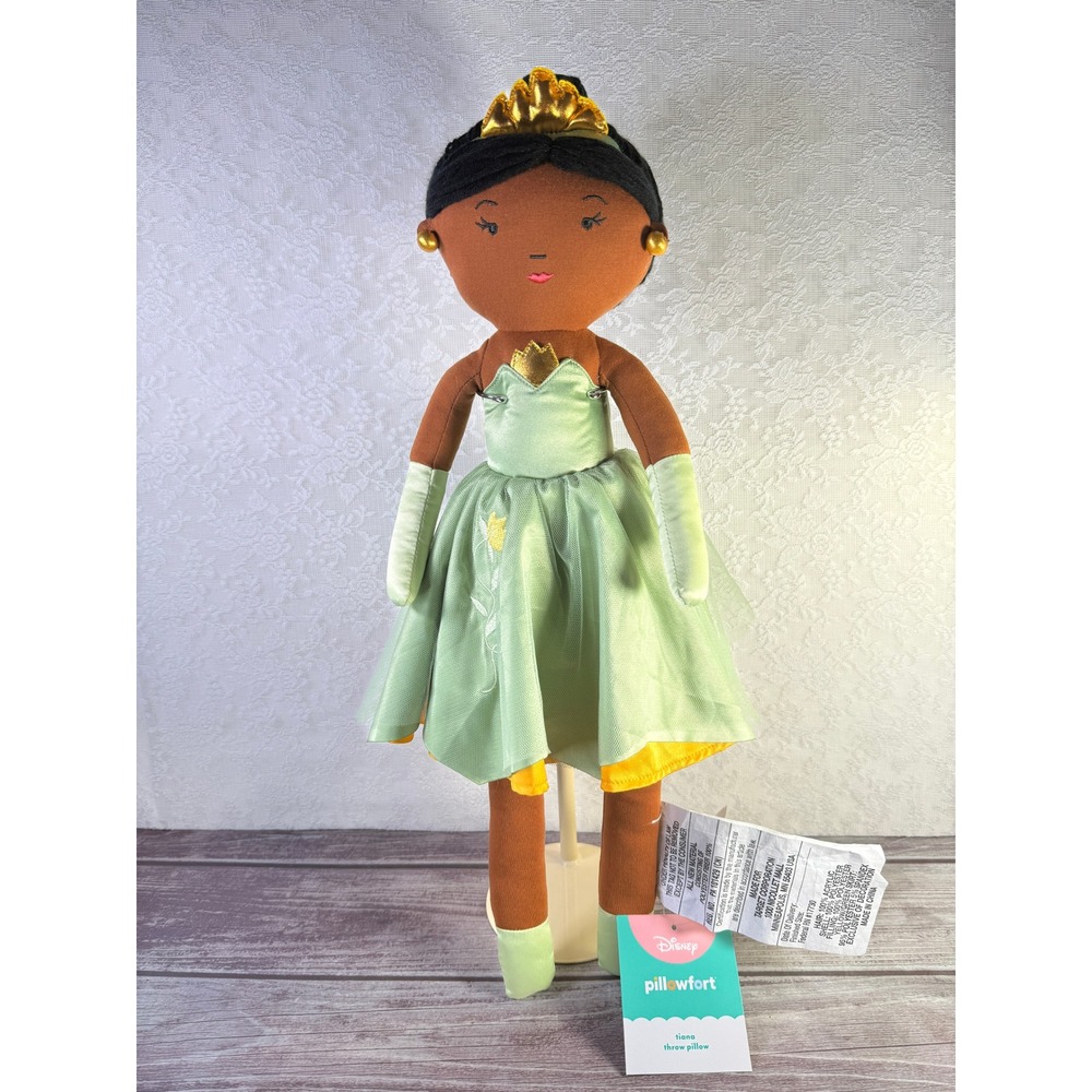 Pillowfort Disney Princess Tiana Plush Polyester Throw Pillow Bedroom Nursery